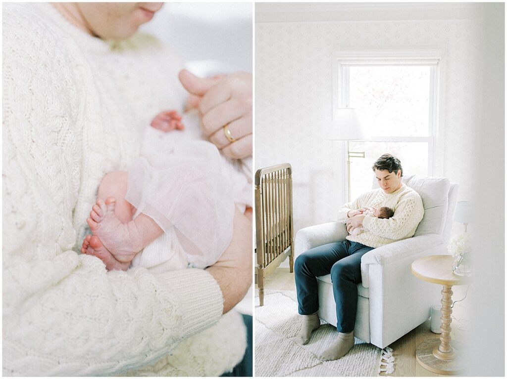 Kaitlin Mendoza captured newborn photography in Indianapolis for these first time parents and their sweet baby Tia.