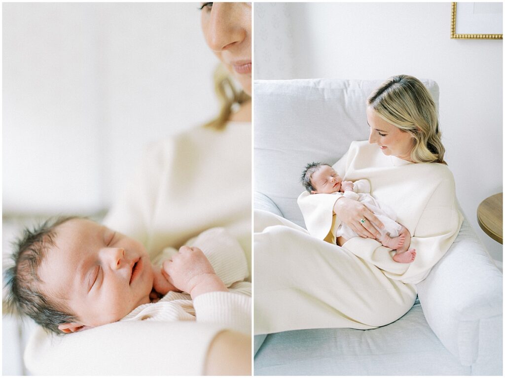 Kaitlin Mendoza captured newborn photography in Indianapolis for these first time parents and their sweet baby Tia.