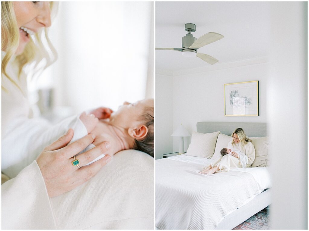 Kaitlin Mendoza captured newborn photography in Indianapolis for these first time parents and their sweet baby Tia.