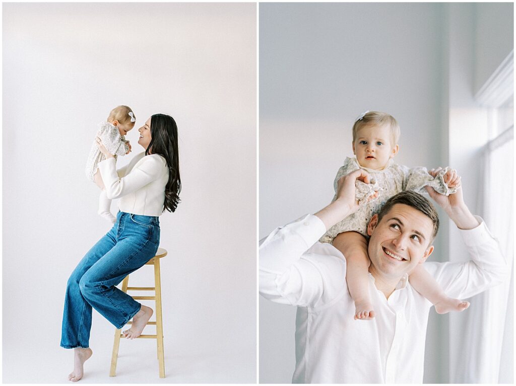 Kaitlin Mendoza was the studio Indianapolis milestone photographer for Bridget’s one year photo session.