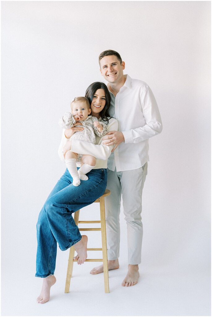 Kaitlin Mendoza was the studio Indianapolis milestone photographer for Bridget’s one year photo session.