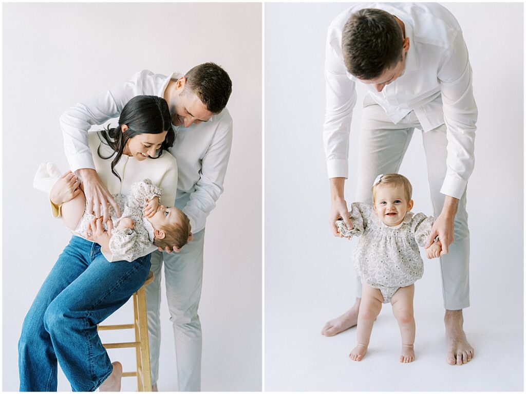 Kaitlin Mendoza was the studio Indianapolis milestone photographer for Bridget’s one year photo session.