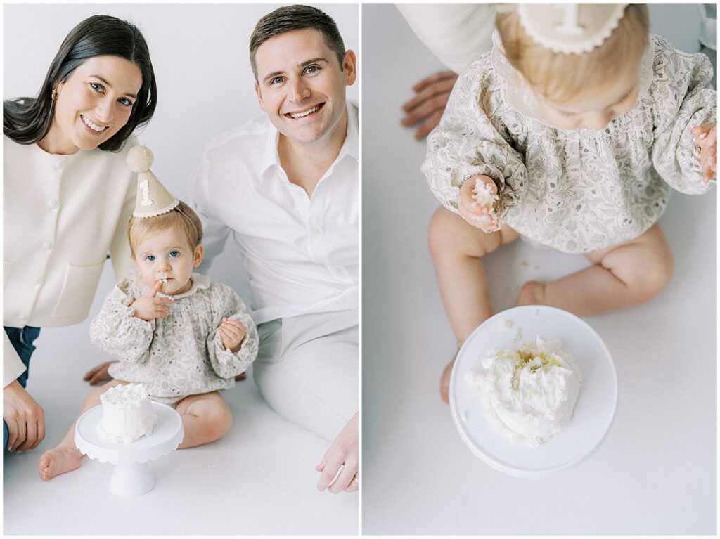 Kaitlin Mendoza was the studio Indianapolis milestone photographer for Bridget’s one year photo session.