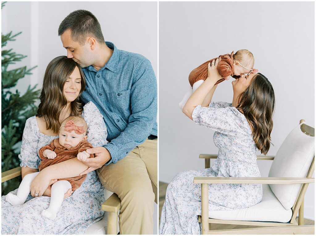 Kaitlin Mendoza is an in-home and studio newborn photographer in Indianapolis that took photos for this sweet family of three.