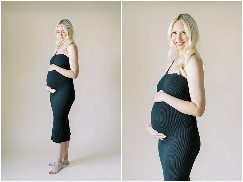 Kaitlin Mendoza Photography captured intimate maternity photos in Indianapolis for glowing mama-to-be.