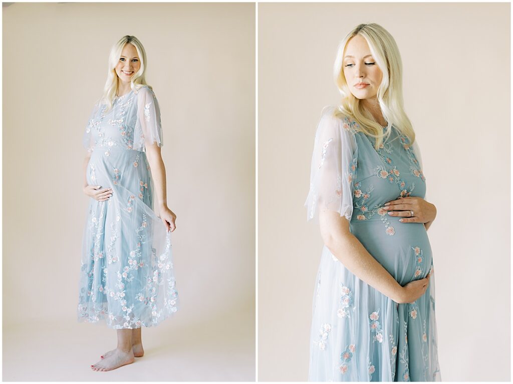 Kaitlin Mendoza Photography captured intimate maternity photos in Indianapolis for glowing mama-to-be.