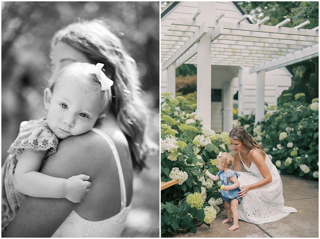 Kaitlin Mendoza is a Carmel, Indiana family photographer who captured a family and 1 year milestone photo session at Flowing Well Park.