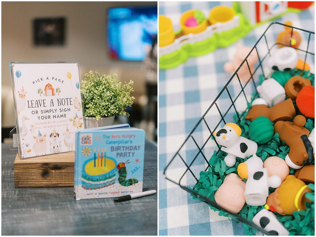 Kaitlin Mendoza is a kids birthday photographer in Indianapolis that captured Davey’s On The Farm themed 2nd birthday party at Holliday Farms.