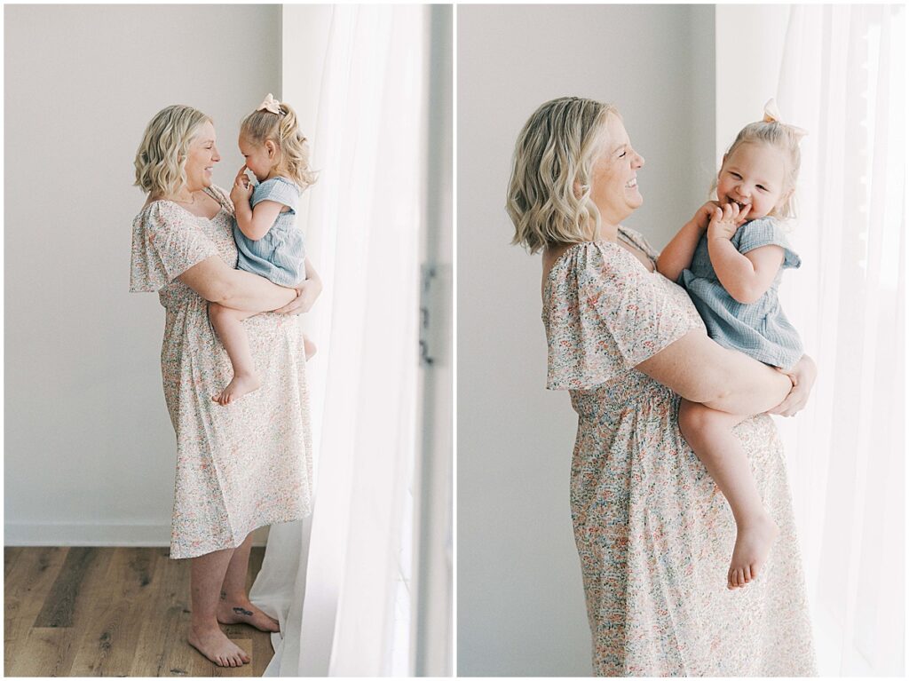 Kaitlin Mendoza is a maternity photographer in Indianapolis who photographed Anna and her family in the studio before baby #3.