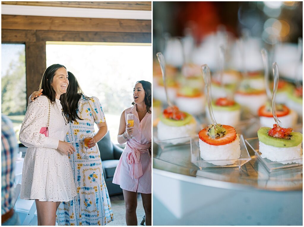 Summer appetizers at Carmel Indiana baby shower