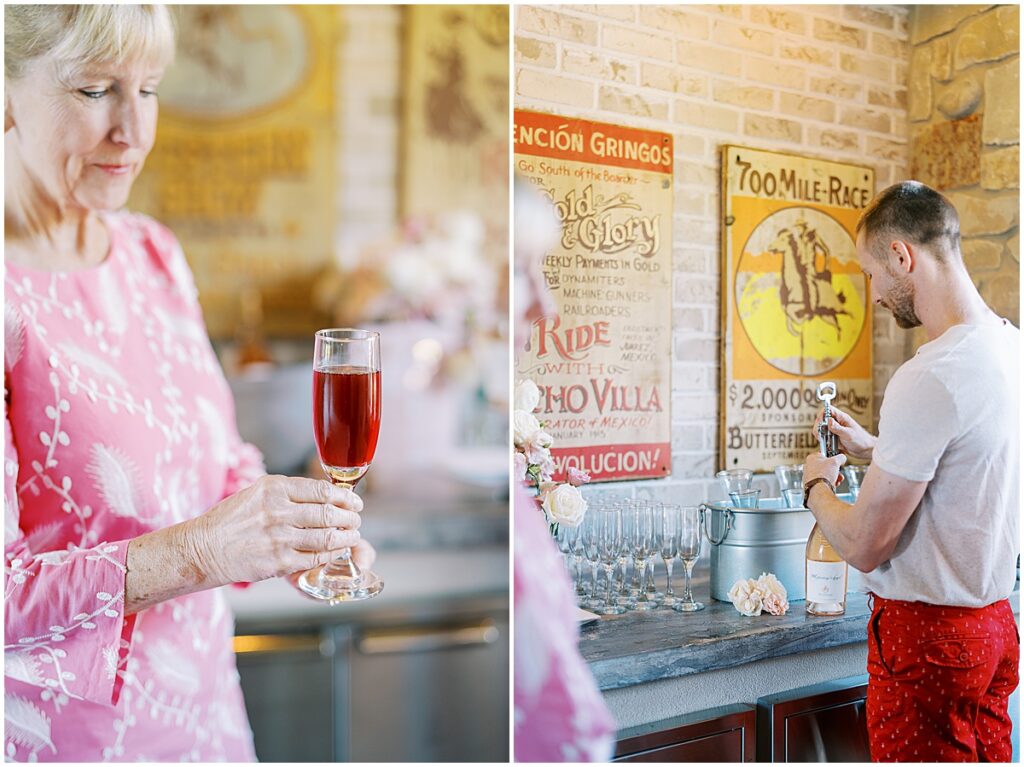 Bonjour Bébé themed Carmel, Indiana baby shower with themed bar