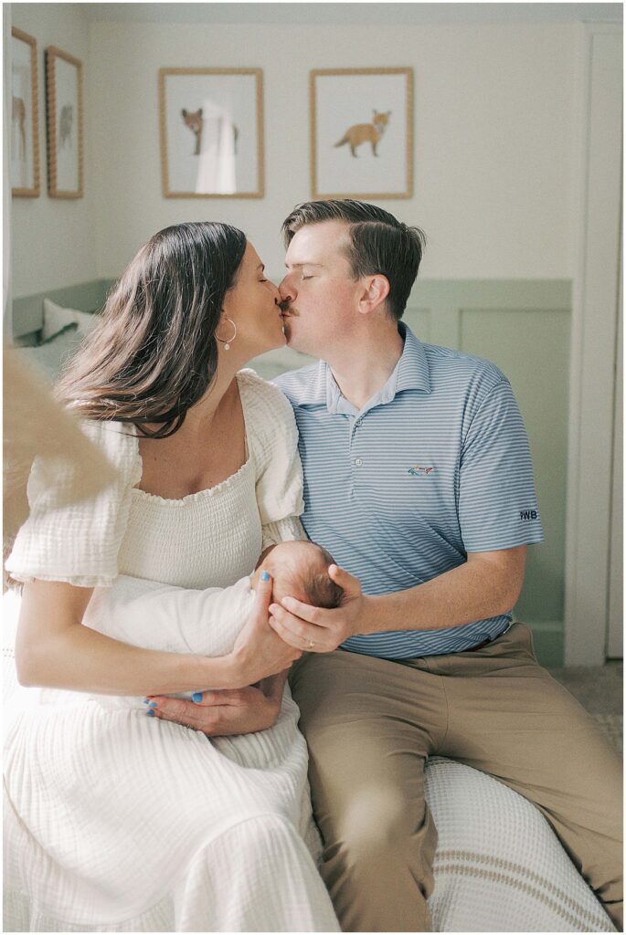 At home newborn session in Meridian Kessler Indianapolis