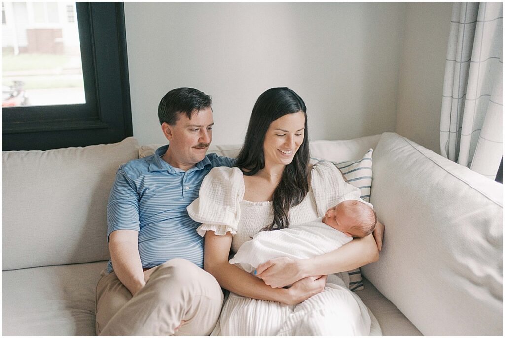 Meridian Kessler Indianapolis in home newborn session