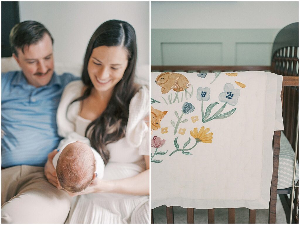 Wildflower and forrest themed nursery inspiration in Meridian Kessler Indianapolis