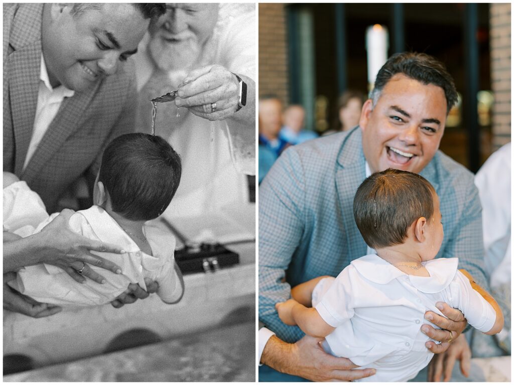 Event photos of baptism by Carmel, Indiana Baptism Photographer