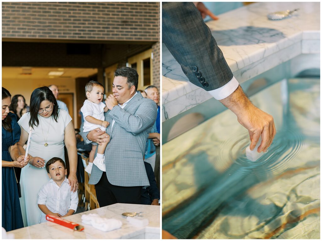 Event photos of baptism by Carmel, Indiana Baptism Photographer