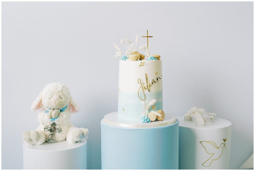Baptism Party cakes documented by Carmel, Indiana Baptism Photographer
