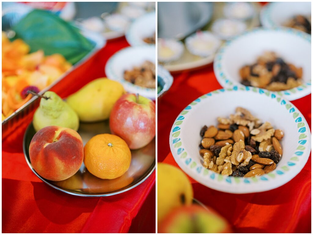 Food to offer pregnant mother at Baby Shower at Ritz Charles in Carmel, Indiana