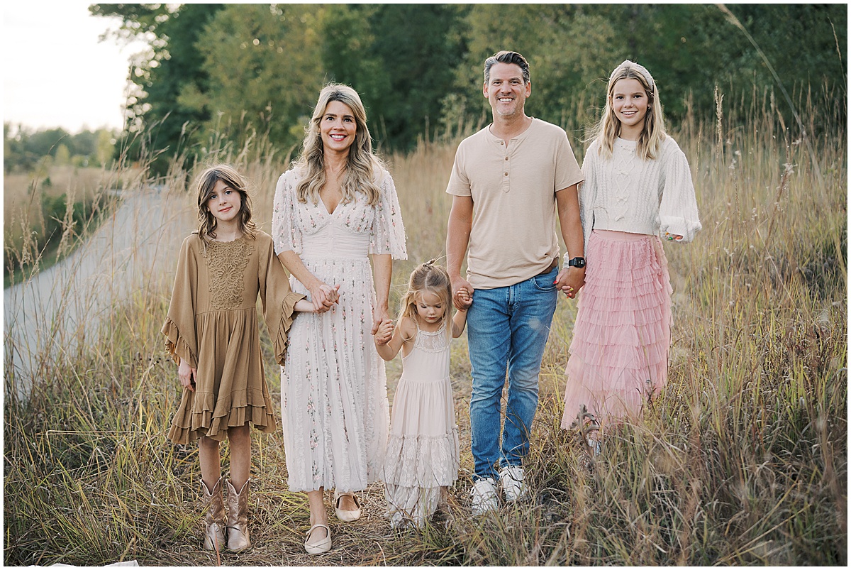 Family of five during Carmel, Indiana Mini Session